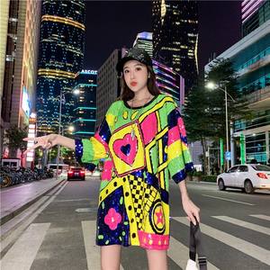 Robe décontractée élégante pour femme <span class=keywords><strong>Les</strong></span> Sequins 2025, ornée de perles, à manches courtes et silhouette droite, options grandes tailles - Product Image 1