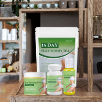 Coffret Thé Santé & Amincissant 14 Jours pour Adultes – Crème Corporelle Anti-Cellulite pour Bras et Perte de Poids (pour les Gummies)