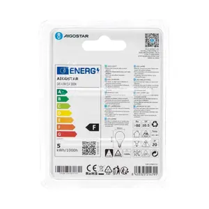 Bombilla LED G45 E14 4.9W, 470 lúmenes, 2700K, E14, ahorra energía, ideal para iluminación ambiental y decoración. - Product Image 3