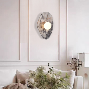 Modern Minimalist Striped Marble Wall Lamp for Balconies Bedrooms Living Room <b>Corridors</b> Home Marble Wall <b>Light</b> Decoration - Product Image 2