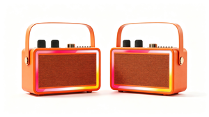 Machine de karaoké portable avec haut-parleur Bluetooth sans fil et deux microphones - Product Image 6