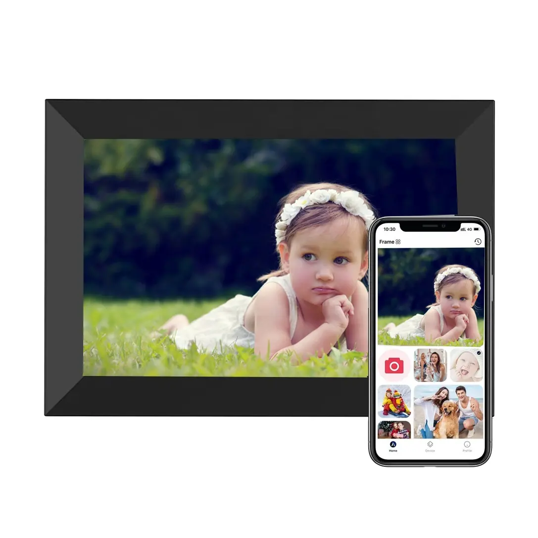 ขายส่ง OEM Aimor App 8in HD ครอบครัวแบ่งปันรูปภาพวิดีโอ Wifi หน้าจอสัมผัส USB กรอบรูปดิจิตอล