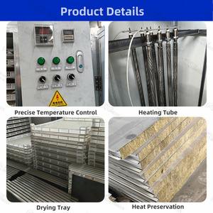 Línea de producción de secado de alimentos calentada <span class=keywords><strong>el</strong></span>éctricamente, máquina industrial de deshidratación de frutas y verduras, <span class=keywords><strong>horno</strong></span> de secado de pimienta de yuca y zanahoria - Product Image 5