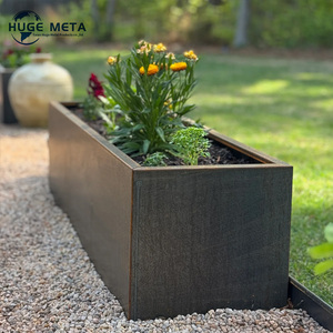Grands bacs à fleurs rectangulaires pour plaza extérieure, centres commerciaux, jardinières intérieures, pots de fleurs - Product Image 5