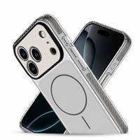 Stootvaste magnetische hoes van hard acryl met camera bescherming, anti-kras, valbescherming en sterke magneet voor iPhone 17 16 15 Pro Max