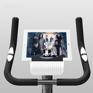 Bicicleta de Ejercicio Magnética con Control Magnético, Asiento Ajustable, Bicicleta de Pedales para Interiores, Color Blanco Puro y Azul - Product Image 2