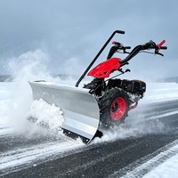 Souffleuse à neige, balayeuse et charrue 3-en-1 autopropulsée, moteur Loncin 15 HP, démarrage électrique avec certification CE