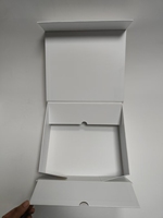 Boîte cadeau de luxe écologique pliable magnétique, boîte en carton rigide blanc, emballage rigide pliable, logo personnalisé