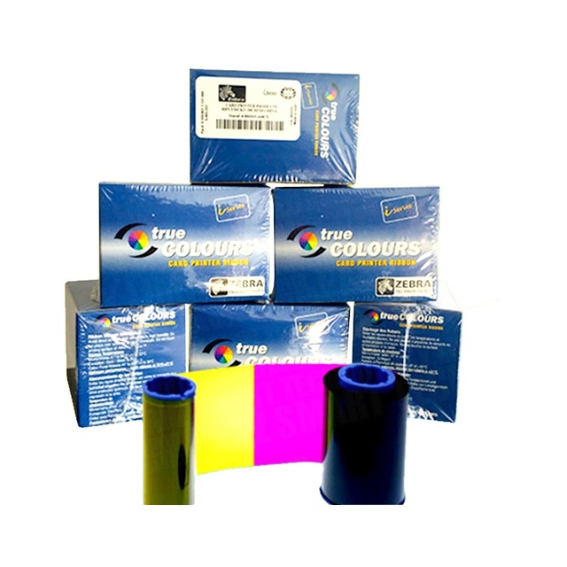 Original Zebra P330i Card Printer Ribbon with 800015-440 (YMCKO)
