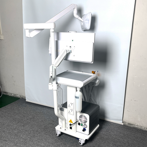 Chariot dentaire numérique <span class=keywords><strong>portable</strong></span> tout-en-un avec compresseur silencieux sans huile à LED papillon sans ombre et caméra intra-orale - Product Image 2