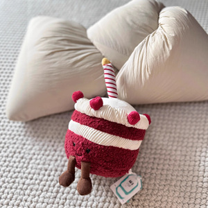 Peluche a forma di torta in velluto divertente del Regno Unito, bambola di peluche, simpatico compagno, lenitivo, imbottito in cotone PP, <span class=keywords><strong>regalo</strong></span> per <span class=keywords><strong>bambina</strong></span> - Product Image 2