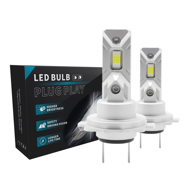 CAR-REFINE M1C Mini 30W 4000LM 12V LED Headlight Bulb Para Auto H1 H4 H7 H11 9005 HB3 HB4 9006 9012 HIR2 Fanless Led Headlight