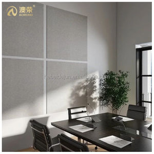 Panneau acoustique insonorisé pour pièce d'épaisseur personnalisée Idées de décoration pour salon Nouveau matériau décoratif Panneau mural acoustique de 9mm - Product Image 1