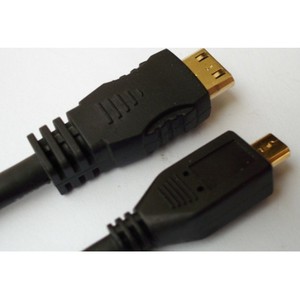 สายเคเบิลมินิ HDMI เป็นไมโคร HDMI ชนิด C เป็นชนิด D ยาว 1 เมตร สำหรับโทรศัพท์มือถือ อะแดปเตอร์ปลั๊กพีวีซี - Product Image 1