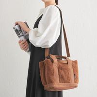 Sacs fourre-tout en fausse fourrure femmes sacs à main de créateur de luxe sacs à main paillettes petite épaule déjeuner fermeture éclair toile Bento sac fourre-tout en peluche