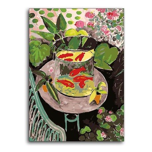 Kit de Pintura por Números de Songwoo Henri <span class=keywords><strong>Matisse</strong></span>, Arte Fauvista Famoso, Gato Amarillo en Pecera, Pintura Vibrante por Números - Product Image 3