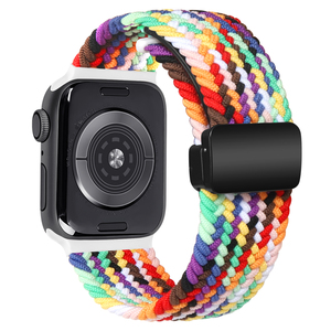 FORWELLENY, fábrica al por mayor, tejido de nailon, 49mm, 45mm, botón magnético, <span class=keywords><strong>correa</strong></span> de reloj inteligente, correas para <span class=keywords><strong>Apple</strong></span> - Product Image 6