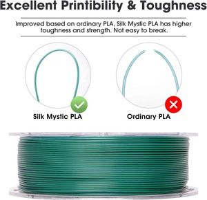 ESUN Großhandel EPLA-Silk <span class=keywords><strong>Magic</strong></span> 1,75mm 1kg/Spule 3D-Drucker Filament - Product Image 4