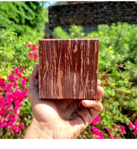 Cubo de piedra lunar de melocotón, piedra de ágata semipreciosa con textura suave y ricos colores naturales, perfecto para la decoración de la sala de estar - Product Image 2