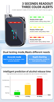 Alcootest électrochimique portable intelligent 0.001% BAC Precision Prévention des DUI en temps réel Charge rapide de 2 heures certifiée ROHS