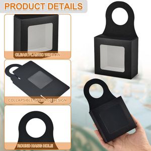 Custom cibo usa e getta riciclabile imballaggio caramelle regalo regalo scatole appese di vino con finestra - Product Image 3