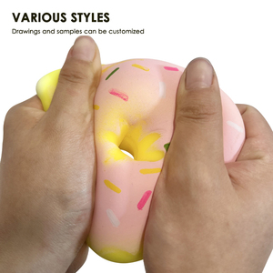 Mới nhất thiết kế TPR mềm <span class=keywords><strong>Donut</strong></span> đồ chơi đồ chơi độc đáo cho trẻ em Squishy thực phẩm đồ chơi - Product Image 6