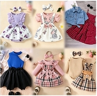 Lot de vêtements pour enfants en surplus d'usine chinoise pour l'été, stock de première qualité, mélange aléatoire, vente en gros en vrac, sans marque, coton/polyester