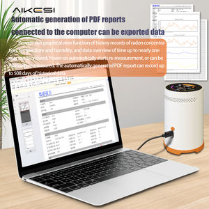 جهاز مراقبة AIKESI Radon مع شاشة تعمل باللمس Pulsed Ion جودة الهواء في المنزل أجهزة الكشف عن الغاز الذكية - Product Image 3