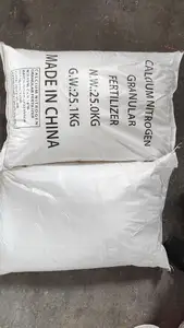 Chất lượng cao nông nghiệp lớp 25kg túi trắng tinh thể canxi phân bón Nitrate