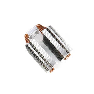 Aluminum Radiator PC CPU Cooler 2 Tower <b>Fan</b> Flat Heat With 6 Copper Pipe Cooling Accessories - Product Image 5