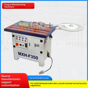 Machine à bordurer manuelle personnalisée pour le travail du bois MXH F350A, machine à bordurer droite et courbe, petite machine de bureau pour le pliage de matériaux - Product Image 1
