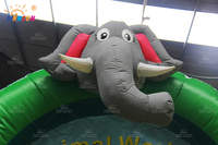 Structure gonflable WINSUN animaux de la jungle avec toboggan et tunnel d'escalade pour enfants, location pour fêtes en plein air et usage commercial