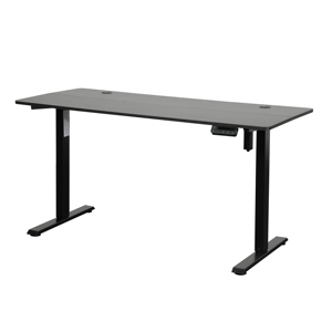 Bureau Ergonomique Moderne pour Télétravail, Table d'Ordinateur Électrique à Hauteur Réglable avec Moteur Unique, en Bois, pour Position Assise ou Debout - Product Image 1