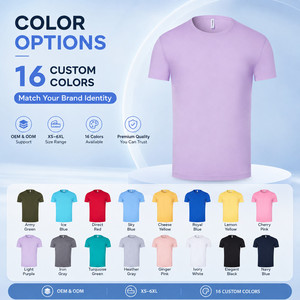 T-shirt personnalisé avec logo, 210 GSM, mélange de coton Lyocell, tailles XS-6XL, grandes tailles, 16 couleurs, OEM ODM, ultra doux, respirant, tee-shirt uni - Product Image 3