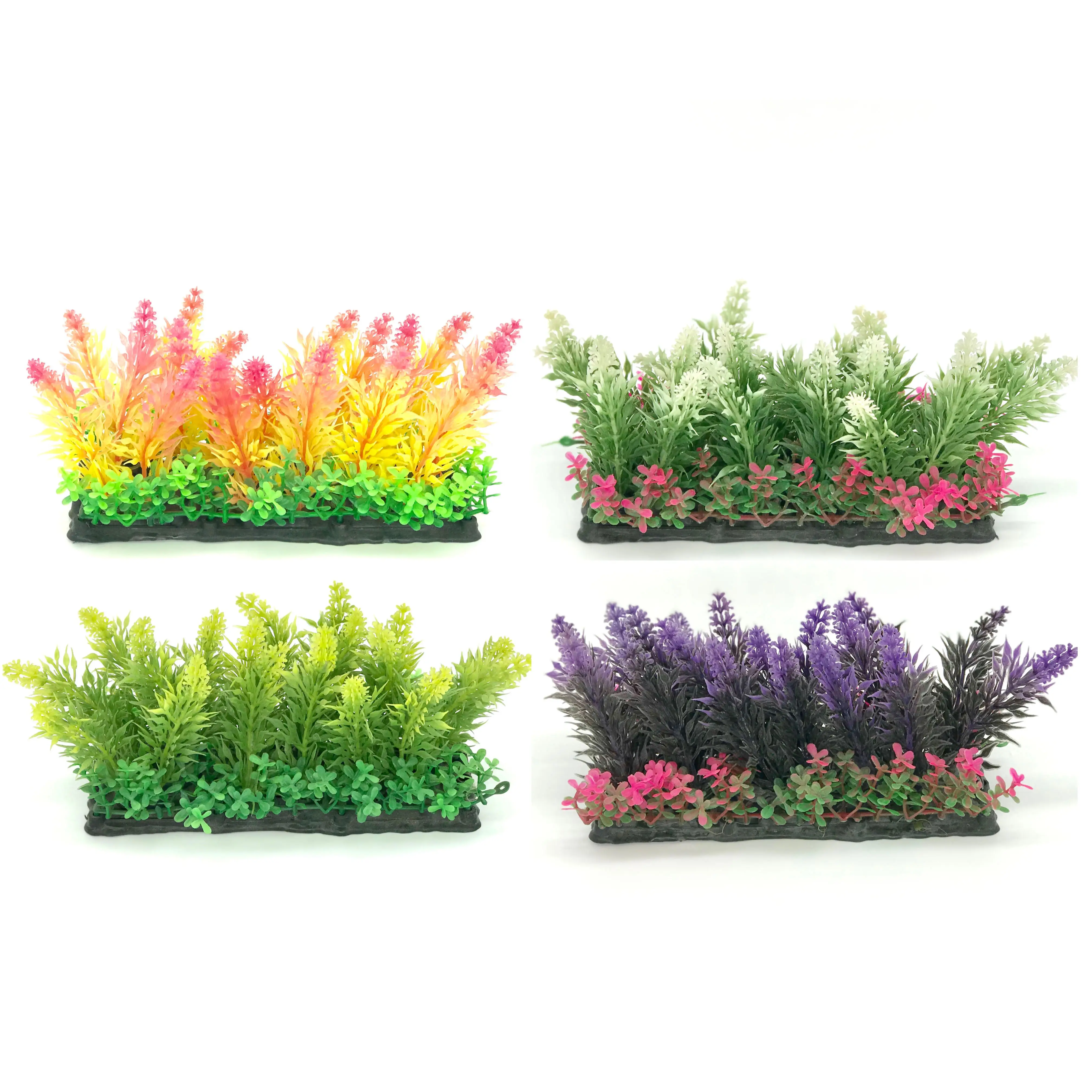Cheap Price Aquarium Ornament Colorful Plastic Plants For Aquarium Fish Tank Decoration