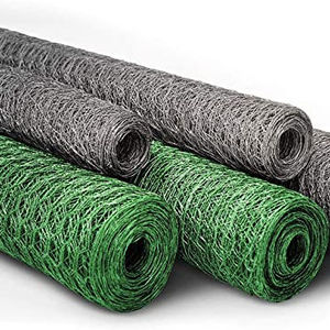 Hühnerdrahtgeflecht 5ftx150 Sechseckiges Hundekäfignetz für Hühnerstall-Zaun Verzinkte Oberfläche TEDNDER Marke Gekräuselte Technik - Product Image 1