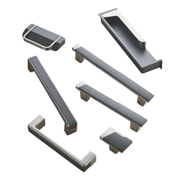 Poignées et boutons de meubles modernes en alliage de zinc doré pour armoires de cuisine, commodes, placards, chambres et hôtels - Quincaillerie de mobilier durable - Vente chaude
