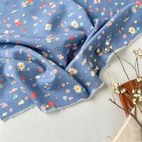 Tissu sergé 100% coton 21s imprimé avec de jolis animaux de dessin animé, poids moyen, pour pantalons et jupes pour femmes, design personnalisé, faible MOQ