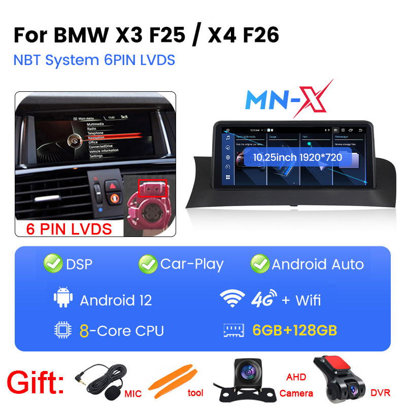 Navifly深セン製BMW X3 F25用カーオーディオ、カーステレオ、USB、AUX