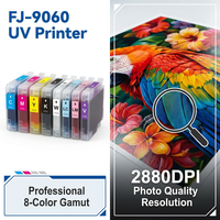 Imprimante hybride UV DTF Funjar 9060 avec tête d'impression XP600, machine d'impression jet d'encre rouleau à rouleau et à plat pour acrylique, métal et coques de téléphone
