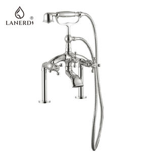 <span class=keywords><strong>Fixation</strong></span> moderne CE 4 pièces UPC monté sur le pont en laiton monté sur le côté baignoire baignoire accessoire <span class=keywords><strong>de</strong></span> bain robinet ensemble <span class=keywords><strong>de</strong></span> robinet avec douchette - Product Image 6