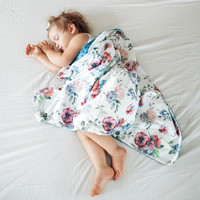 2024 individueller druck niedriger preis große größe bio-baumwolle baby decke superweich