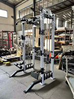 Machine à rames haute et basse, équipement de gym multifonctionnel, station de musculation, rack de squat