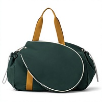 Sac de raquette de pickleball, tennis, badminton, grande capacité, imperméable, ultra-léger, en polyester, avec bandoulière, unisexe, pour jeunes, fitness