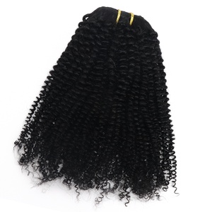 <span class=keywords><strong>Clip</strong></span> di vendita calda nelle estensioni dei capelli 100% capelli umani ricci crespi <span class=keywords><strong>2</strong></span> 3C 4A <span class=keywords><strong>Clip</strong></span> nelle estensioni dei capelli Afro <span class=keywords><strong>Clip</strong></span> Ins
