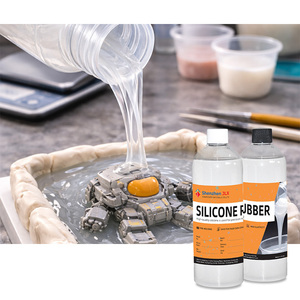 Moule en silicone RTV2, caoutchouc de silicone liquide transparent, durcissement au platine, haute pureté, facile à perfusionner, matériau chimique pour artisanat DIY - Product Image 1