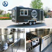 HONLU Remorque Food Truck Entièrement Équipée, Chariot de Restauration Personnalisable, Équipement de Traiteur Mobile à Vendre