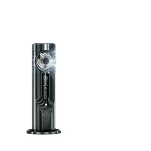 USB Rechargeable Humidifying Tower Fan, 6-Speed Desktop Fan with LED <b>Light</b>, Low Noise & Wide-Angle Airflow for Home Office - Product Image 1