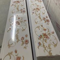 Panel de Pared de PVC Laminado Económico, Color Madera, Falso Techo de PVC, Impresión de Azulejos, Estampado en Caliente, Panel de Techo de PVC Blanco Puro Cromado