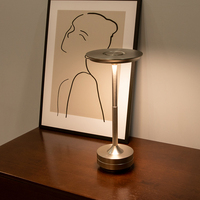 Lampe de Table à LED Moderne de Luxe, Rechargeable et Sans Fil, Portable, Tactile Style Nordique, Idéale pour Maison, Hôtel, Chevet, Décoration en Laiton